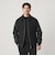 【WEB限定 WARDROBE SMART】ブラックメルトン レザーライク ジップ ブルゾン
