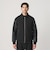 【WEB限定 WARDROBE SMART】ブラックメルトン レザーライク ジップ ブルゾン