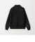 【WEB限定 WARDROBE SMART】ブラックメルトン レザーライク ジップ ブルゾン