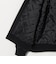 【WEB限定 WARDROBE SMART】ブラックメルトン レザーライク ジップ ブルゾン