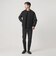 【WEB限定 WARDROBE SMART】ブラックメルトン レザーライク スタジャン