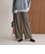 【WEB限定 Wardrobe DAILY MINIMAL】チェック バックゴム ワイドパンツ