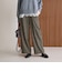【WEB限定 Wardrobe DAILY MINIMAL】チェック バックゴム ワイドパンツ