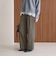 【WEB限定 Wardrobe DAILY MINIMAL】チェック バックゴム ワイドパンツ