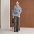 【WEB限定 Wardrobe DAILY MINIMAL】チェック バックゴム ワイドパンツ