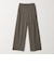【WEB限定 Wardrobe DAILY MINIMAL】チェック バックゴム ワイドパンツ