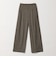 【WEB限定 Wardrobe DAILY MINIMAL】チェック バックゴム ワイドパンツ
