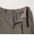 【WEB限定 Wardrobe DAILY MINIMAL】チェック バックゴム ワイドパンツ