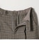 【WEB限定 Wardrobe DAILY MINIMAL】チェック バックゴム ワイドパンツ