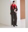 【WEB限定 Wardrobe DAILY MINIMAL】チェック バックゴム ワイドパンツ