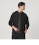 【WEB限定 WARDROBE SMART】マシーンウォッシャブル ウールミックス ポロカラーニット ジャケット