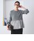 【WEB限定 Wardrobe DAILY MINIMAL】レイヤードフレアニットプルオーバー ウォッシャブル