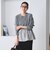 【WEB限定 Wardrobe DAILY MINIMAL】レイヤードフレアニットプルオーバー ウォッシャブル