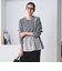 【WEB限定 Wardrobe DAILY MINIMAL】レイヤードフレアニットプルオーバー ウォッシャブル