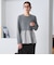 【WEB限定 Wardrobe DAILY MINIMAL】レイヤードフレアニットプルオーバー ウォッシャブル