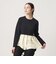 【WEB限定 Wardrobe DAILY MINIMAL】レイヤードフレアニットプルオーバー ウォッシャブル