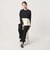 【WEB限定 Wardrobe DAILY MINIMAL】レイヤードフレアニットプルオーバー ウォッシャブル