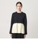 【WEB限定 Wardrobe DAILY MINIMAL】レイヤードフレアニットプルオーバー ウォッシャブル