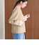 【WEB限定 Wardrobe DAILY MINIMAL】バイカラー ジップ カーディガン