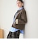 【WEB限定 Wardrobe DAILY MINIMAL】バイカラー ジップ カーディガン