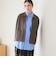 【WEB限定 Wardrobe DAILY MINIMAL】バイカラー ジップ カーディガン