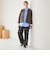【WEB限定 Wardrobe DAILY MINIMAL】バイカラー ジップ カーディガン