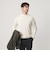 【WEB限定 WARDROBE SMART】マシーンウォッシャブル ウールミックス ジャケット クルーネック ニット