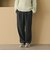 シャドーストライプ タック ワイドパンツ ウォッシャブル