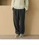 シャドーストライプ タック ワイドパンツ ウォッシャブル