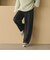 シャドーストライプ タック ワイドパンツ ウォッシャブル