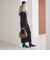 【WEB限定 Wardrobe DAILY MINIMAL】リブニット フレアワンピース