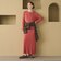 【WEB限定 Wardrobe DAILY MINIMAL】リブニット フレアワンピース