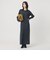 【WEB限定 Wardrobe DAILY MINIMAL】リブニット フレアワンピース