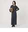 【WEB限定 Wardrobe DAILY MINIMAL】リブニット フレアワンピース
