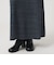 【WEB限定 Wardrobe DAILY MINIMAL】リブニット フレアワンピース