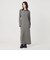 【WEB限定 Wardrobe DAILY MINIMAL】リブニット フレアワンピース