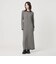 【WEB限定 Wardrobe DAILY MINIMAL】リブニット フレアワンピース