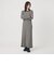 【WEB限定 Wardrobe DAILY MINIMAL】リブニット フレアワンピース
