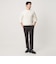 【WEB限定 WARDROBE SMART】マシーンウォッシャブル ウールミックス アゼ クルーネック