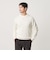 【WEB限定 WARDROBE SMART】マシーンウォッシャブル ウールミックス アゼ クルーネック
