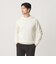 【WEB限定 WARDROBE SMART】マシーンウォッシャブル ウールミックス アゼ クルーネック