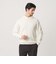 【WEB限定 WARDROBE SMART】マシーンウォッシャブル ウールミックス アゼ クルーネック