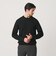 【WEB限定 WARDROBE SMART】マシーンウォッシャブル ウールミックス アゼ クルーネック