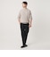 【WEB限定 WARDROBE SMART】マシーンウォッシャブル ウールミックス アゼ モックネック