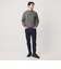 【WEB限定 WARDROBE SMART】マシーンウォッシャブル ウールミックス アゼ モックネック