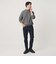 【WEB限定 WARDROBE SMART】マシーンウォッシャブル ウールミックス アゼ モックネック