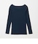 ＜Healthknit＞チューブラー リブ パイピング クルー ロング スリーブ カットソー