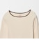 ＜Healthknit＞チューブラー リブ パイピング クルー ロング スリーブ カットソー