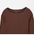 ＜Healthknit＞チューブラー リブ パイピング クルー ロング スリーブ カットソー