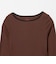 ＜Healthknit＞チューブラー リブ パイピング クルー ロング スリーブ カットソー